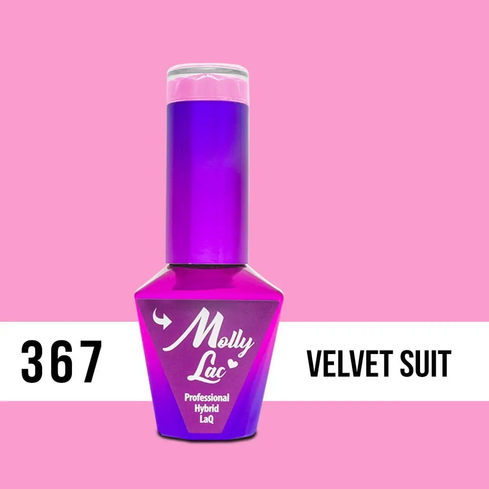 MOLLY LAC UV/LED gél lak Silk Cotton - Velvet Suit 367, 10ml
