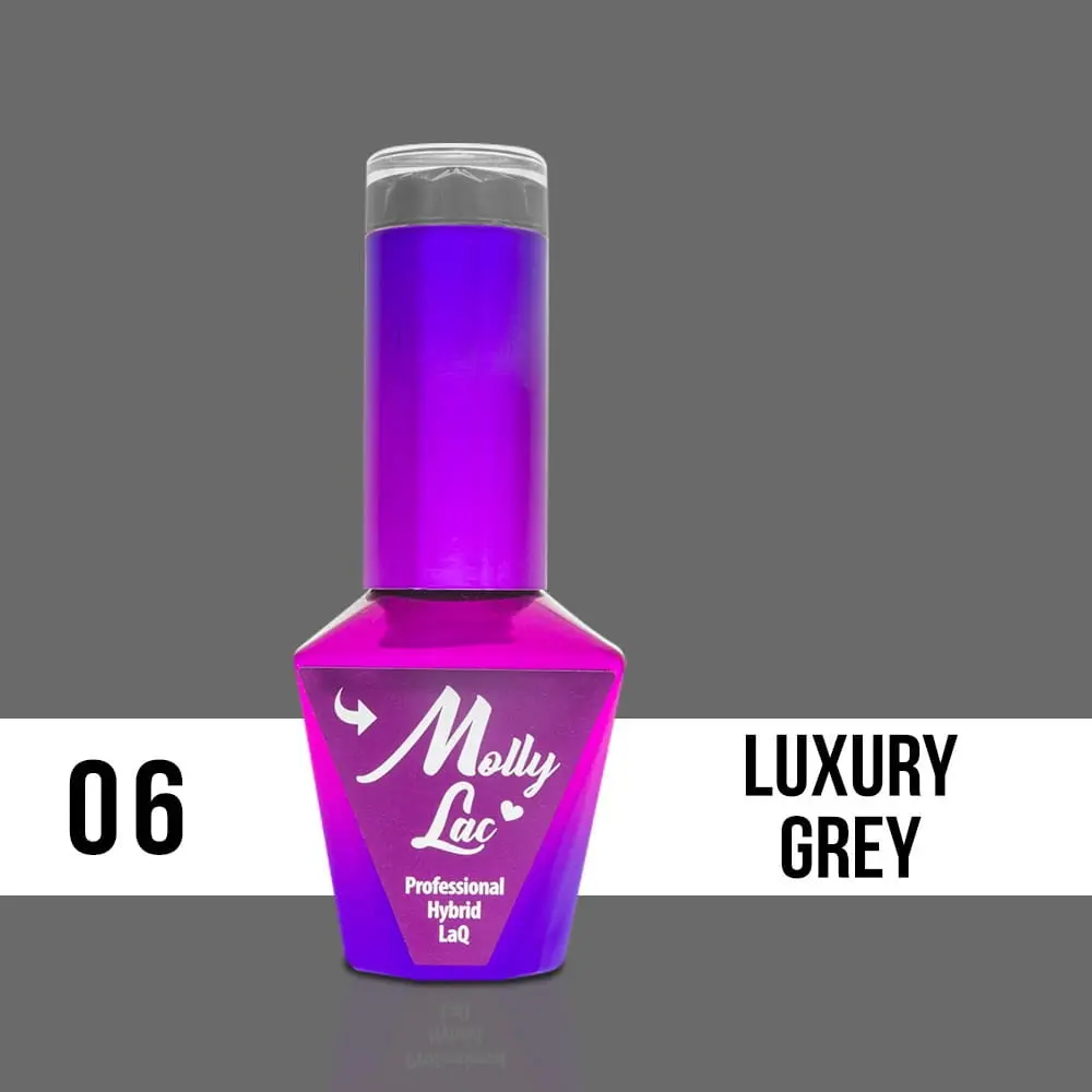 MOLLY LAC UV/LED gél lak Glamour Women - Luxury Grey 06, 10ml