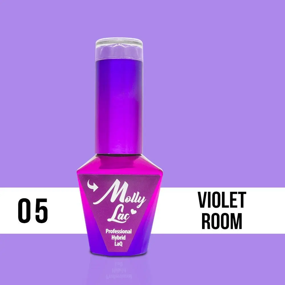 MOLLY LAC UV/LED gél lak Glamour Women - Violet Room 05, 10ml