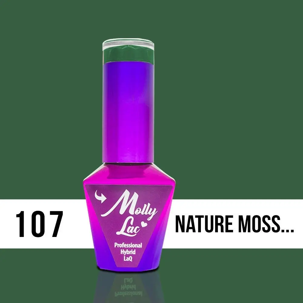MOLLY LAC UV/LED gél lak Pure Nature - Nature Moss 107, 10ml