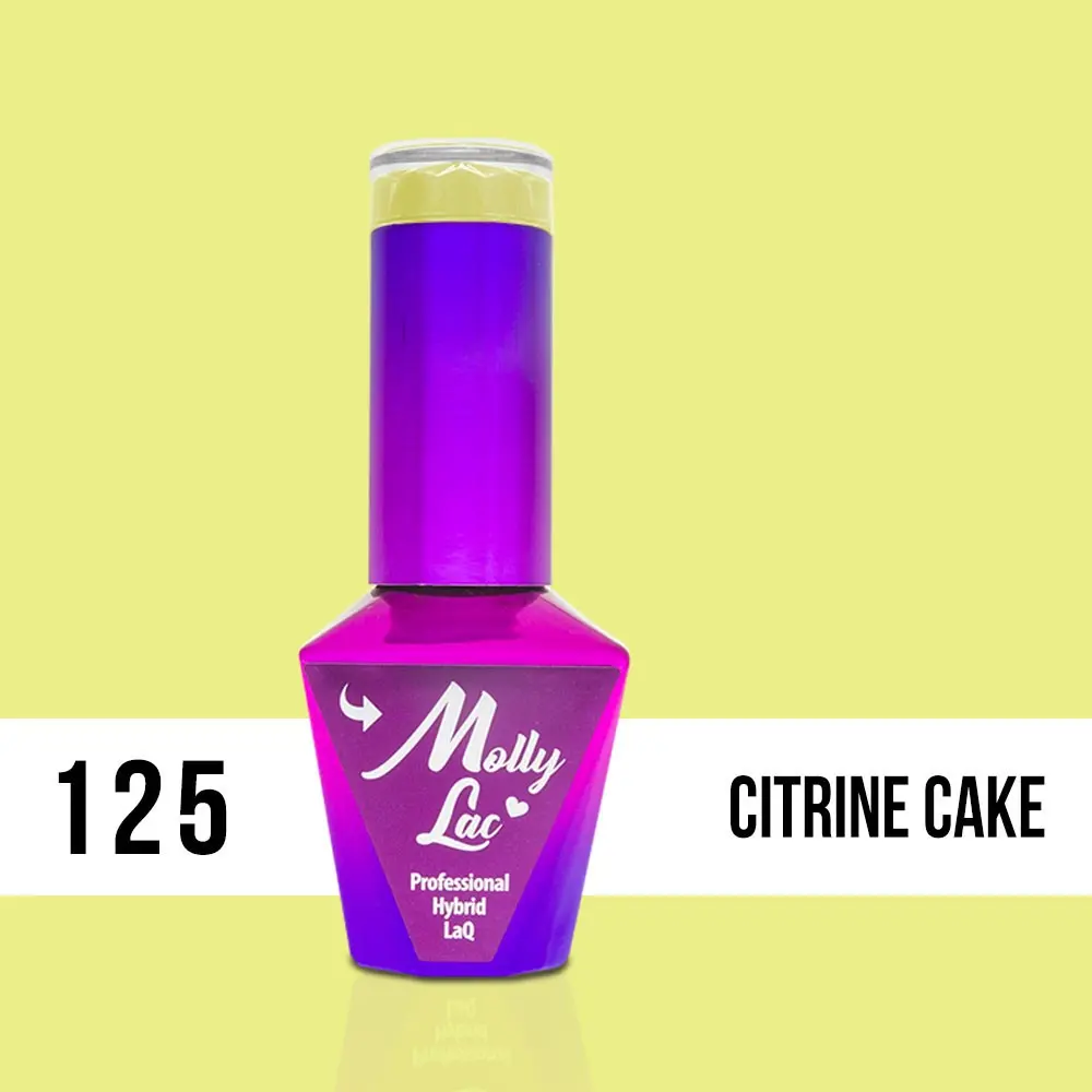 MOLLY LAC UV/LED gél lak Yoghurt - Citrine Cake 125, 10ml