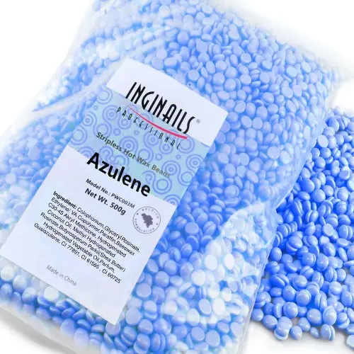 Kozmetický, depilačný vosk - perličky – Azulene, 500g