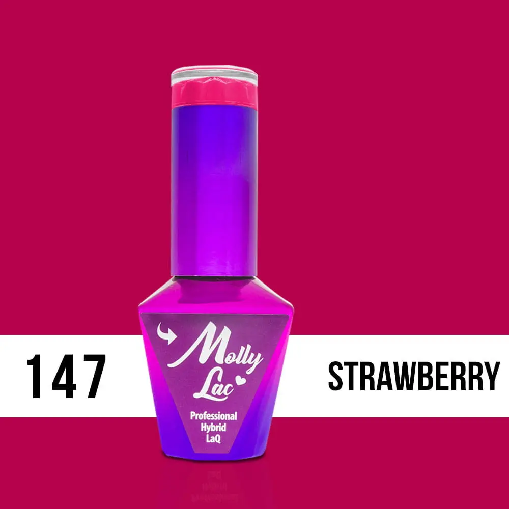 MOLLY LAC UV/LED gél lak Flamingo - Strawberry 147, 10ml
