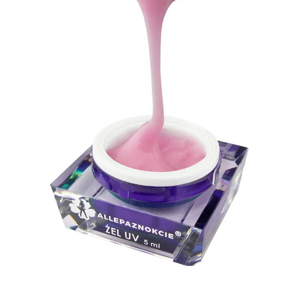UV modelovací gél na nechty - Jelly Cotton Pink, 5ml