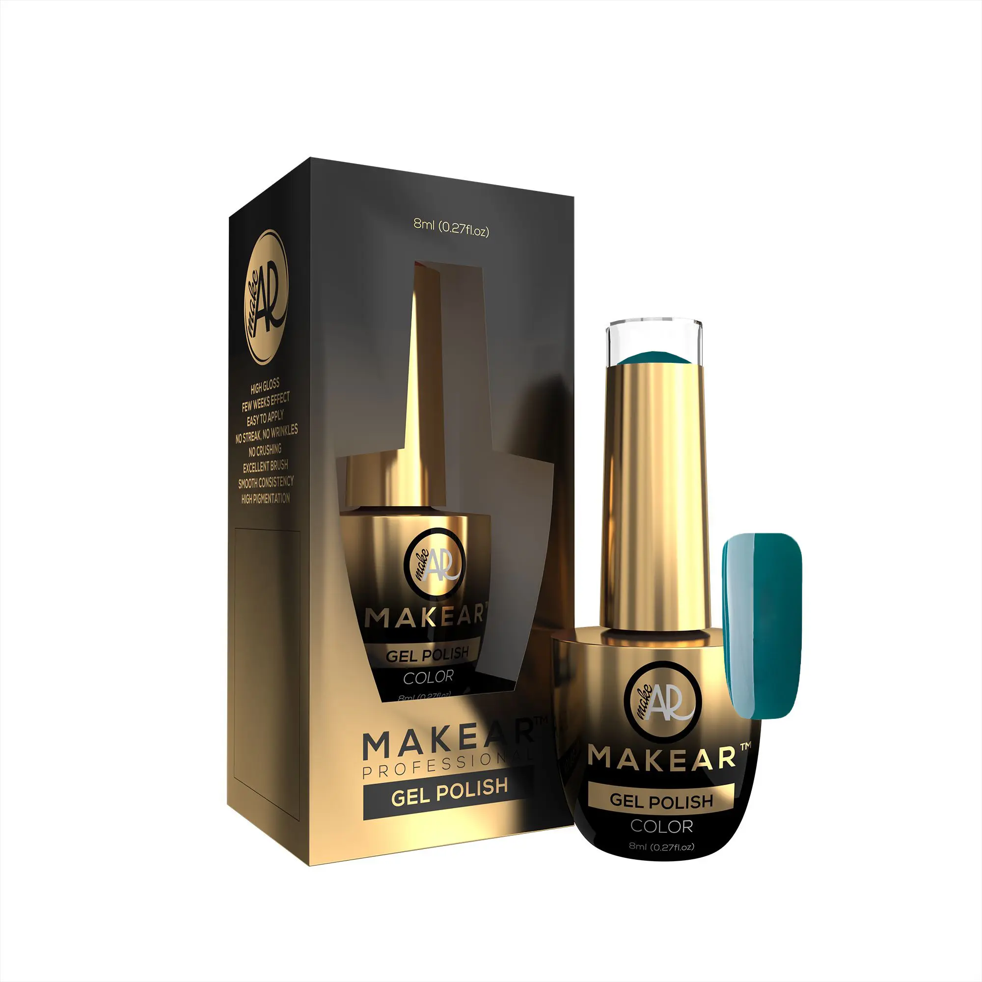 Makear Farebný gél lak Glamour - 757, 8ml