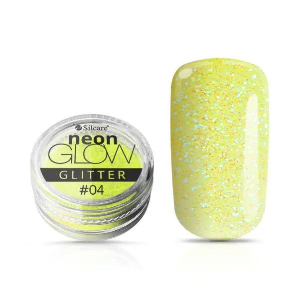 Ozdobný prášok, Neon Glow Glitter, 04 - Yellow, 3g