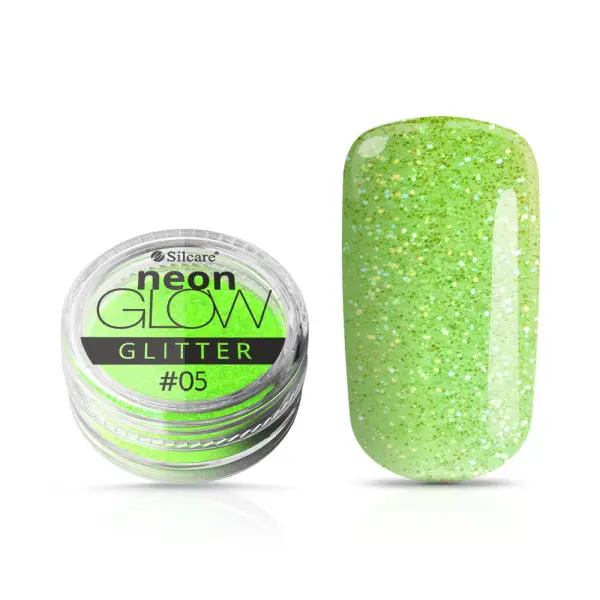 Ozdobný prášok, Neon Glow Glitter, 05 - Green, 3g