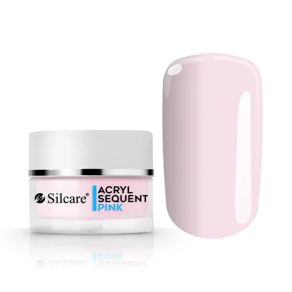 Akrylový prášok Silcare Sequent Acryl – Pink, 12g