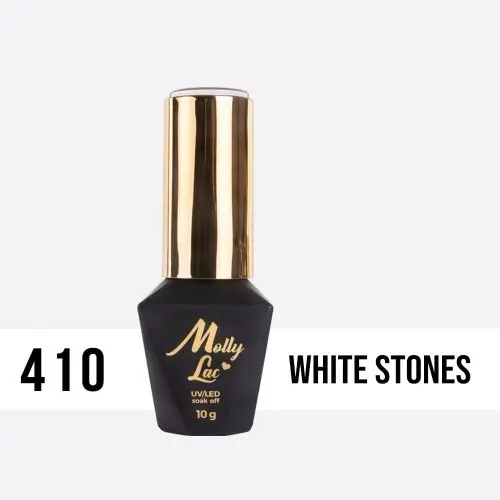 Gél lak, UV/LED Molly Lac - White Stones 410, 10ml