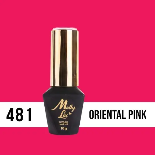Gél lak, UV/LED Molly Lac - Oriental Pink 481, 10ml