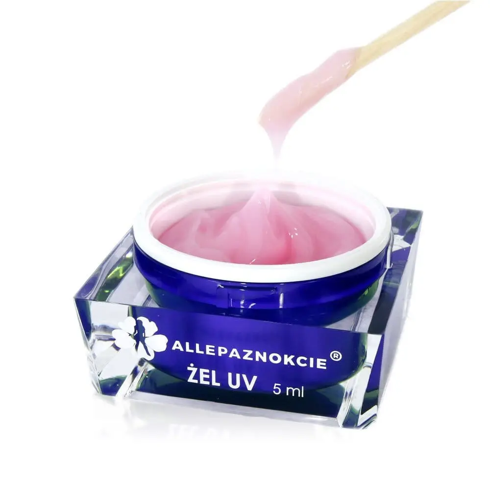 UV modelovací gél na nechty - Jelly Milky Pink, 5ml