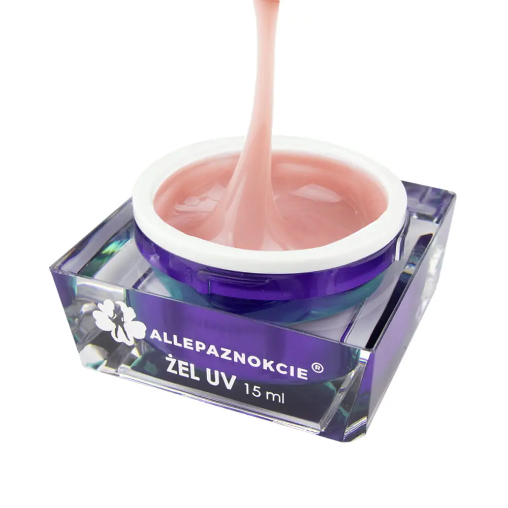 UV modelovací gél na nechty - Jelly Bisque, 15ml