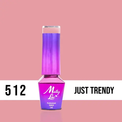 MOLLY LAC UV/LED gél lak Miss Iconic -  Just Trendy 512, 5ml