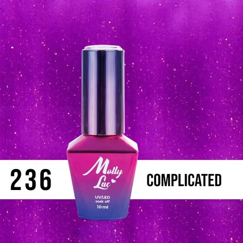 MOLLY LAC UV/LED gél lak Glowing Time - Complicated 236, 10ml