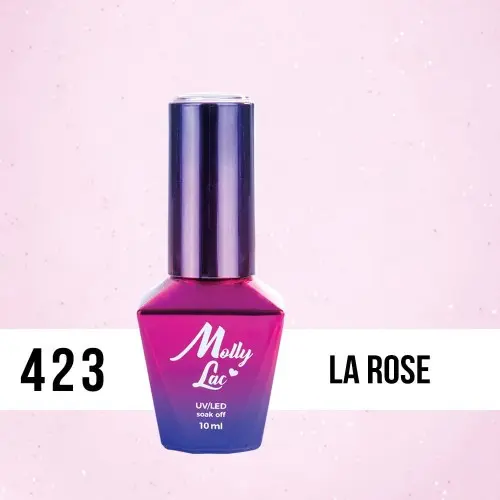 MOLLY LAC UV/LED gél lak Madame French - La Rose 423, 10ml