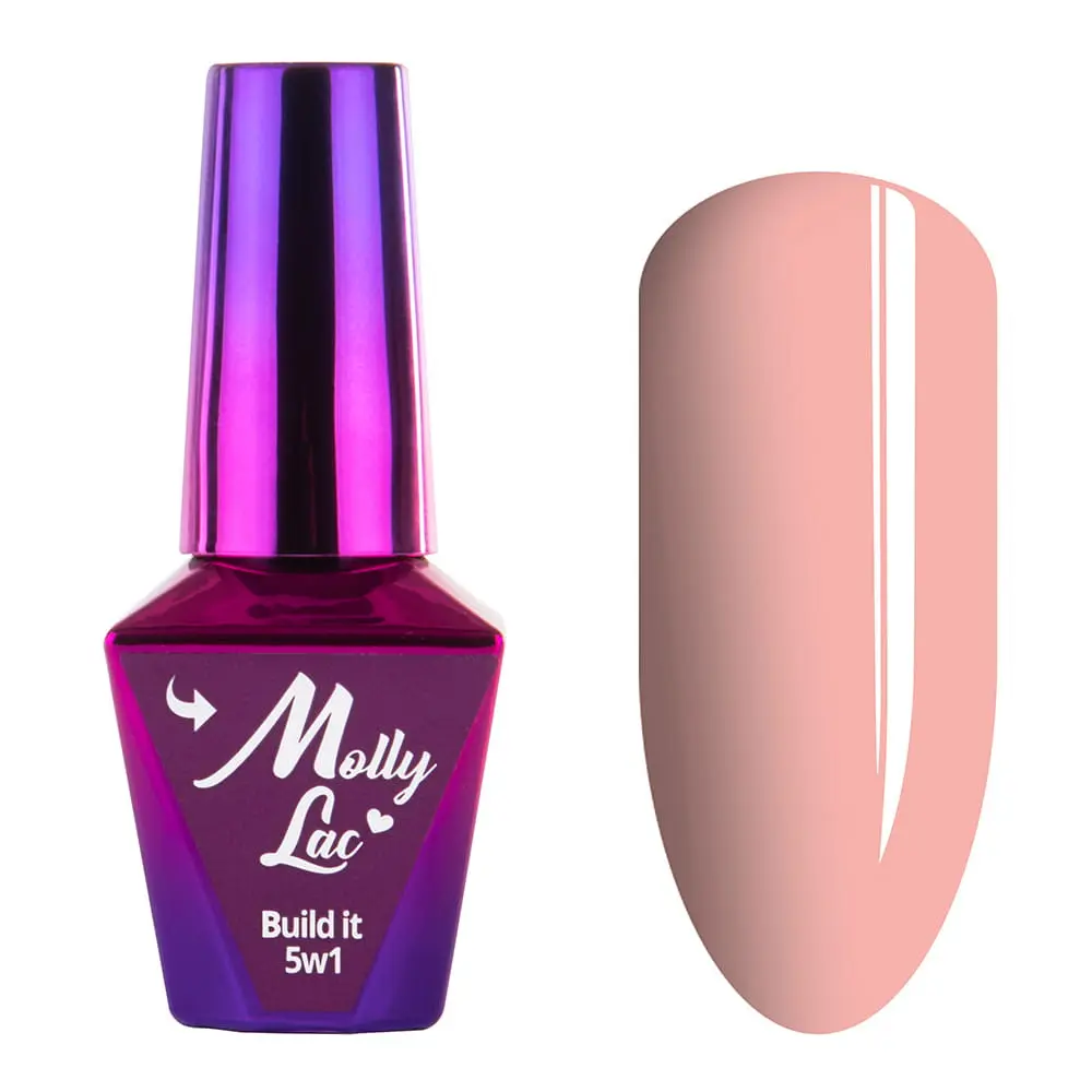 UV/LED Gél Lak Molly Lac 5v1 - Peach, 10ml