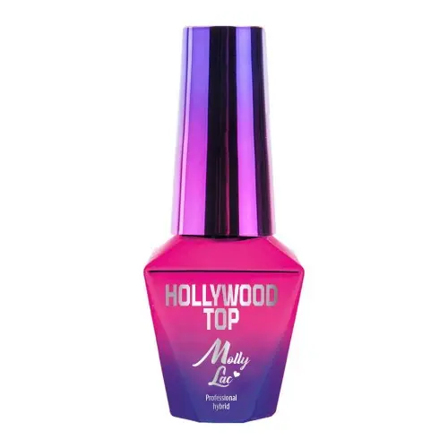 UV/LED Gél Lak Molly Lac Hollywood, Gold - bezvýpotkový, 10ml