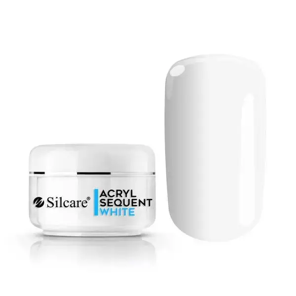 Akrylový prášok Silcare Sequent Acryl – White, 12g