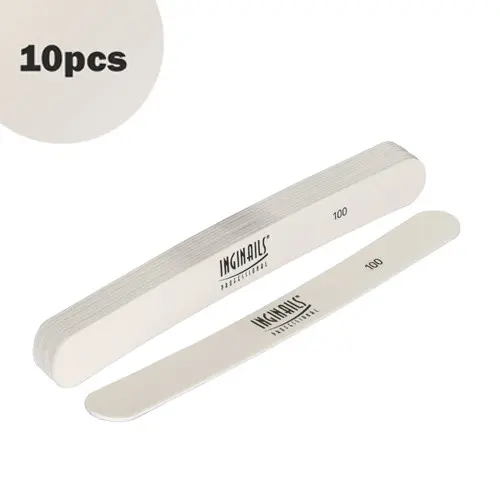 Inginails Professional Vymeniteľný samolepiaci brúsny papier na kovový pilník - biely rovný 100