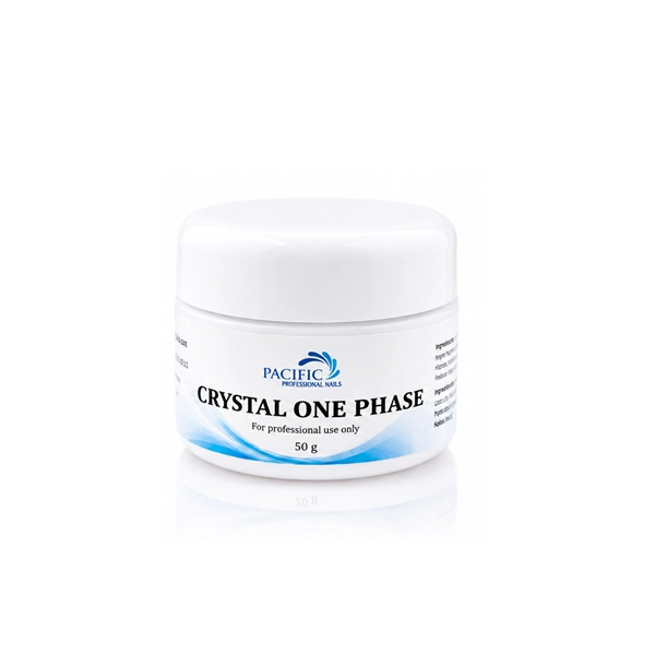 UV stavebný gél na nechty Crystal One Phase, 50g