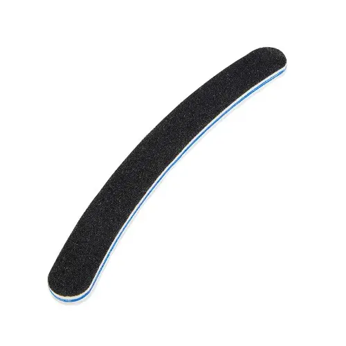 Bielo-čierny pilník na nechty s modrým stredom – banán 80/100