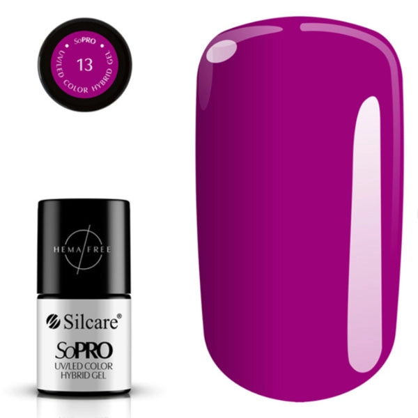 UV/LED farebný hybridný gél SoPRO 13, 7 g