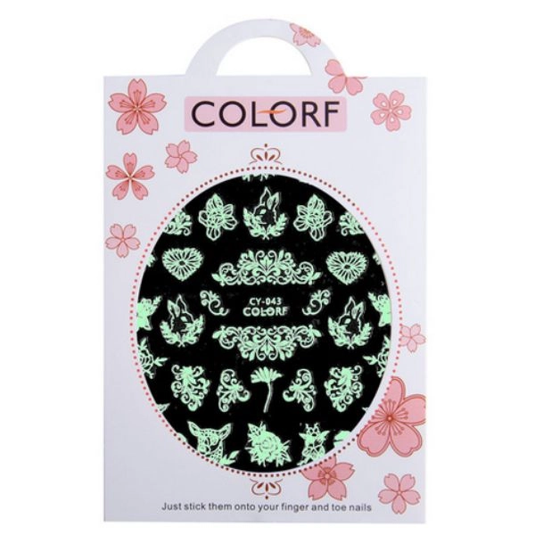 Nálepky na nechty, ornamenty CY-043