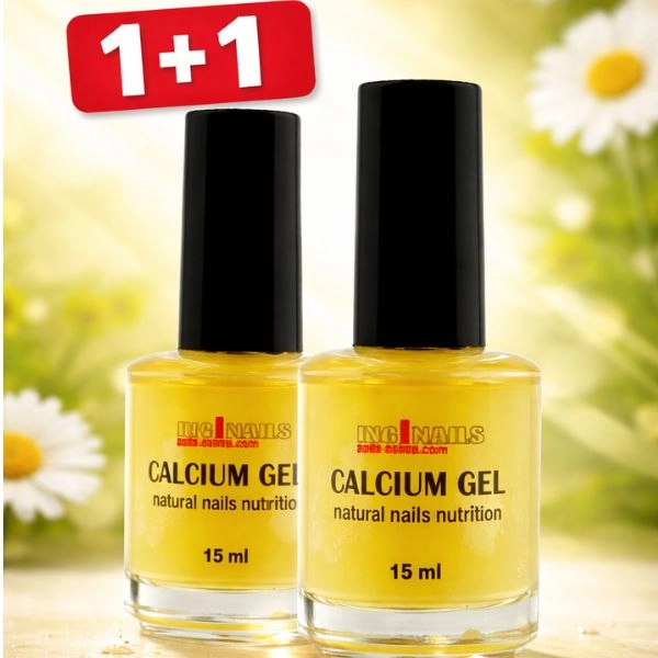 Spevňovač prírodných nechtov Inginails - Calcium Gel 15ml - AKCIA 1+1 ZADARMO