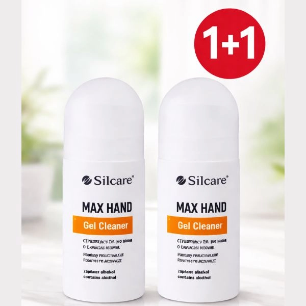 Dezinfekčný antibakteriálny gél Silcare - MAX HAND, 60ml - AKCIA 1+1 ZADARMO
