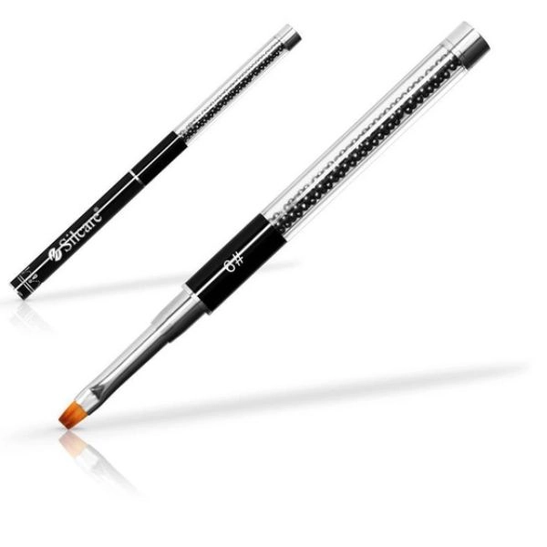 Štetec na gél č. 6 - s čiernymi perličkami