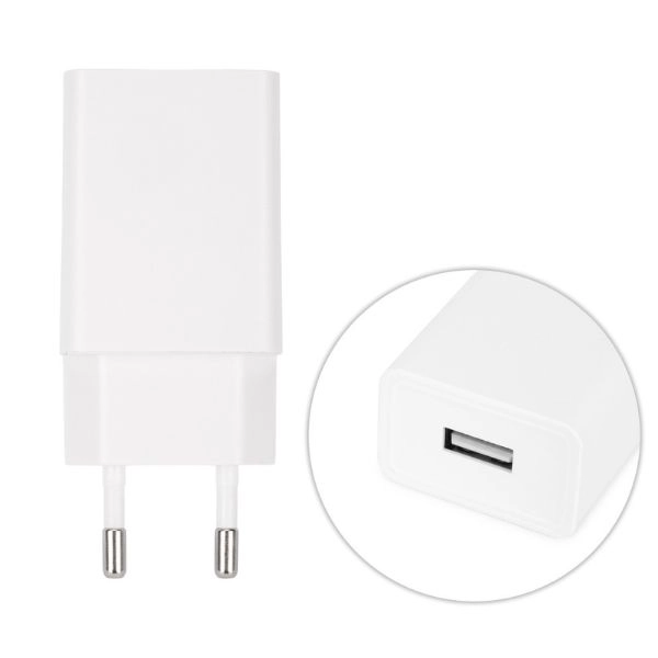 Sieťový napájací adaptér 5W USB-A, biely