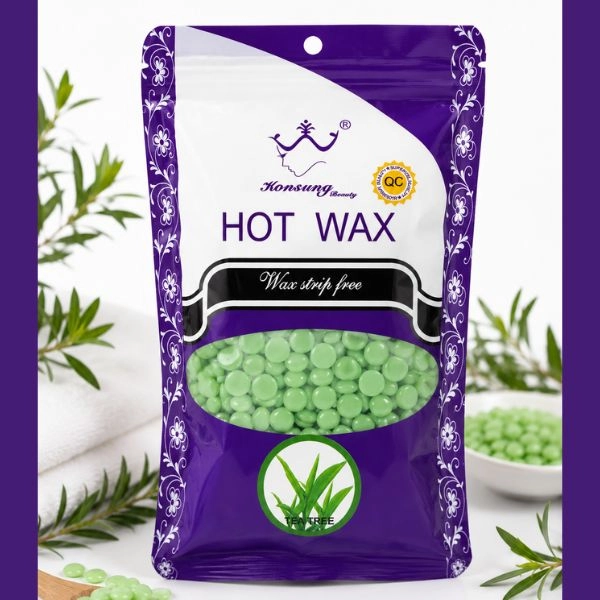 Kozmetický, depilačný vosk - perličky – Teatree, 100g