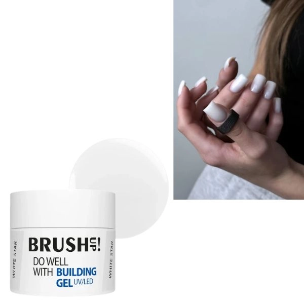 BrushUp! UV/LED Building gel - White Star, 12g