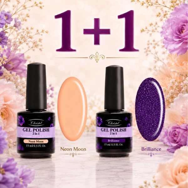 Christel Gél lak na nechty - Gel Polish Glossy 15ml + AKCIA Gél lak Neon Moon 15ml ZADARMO