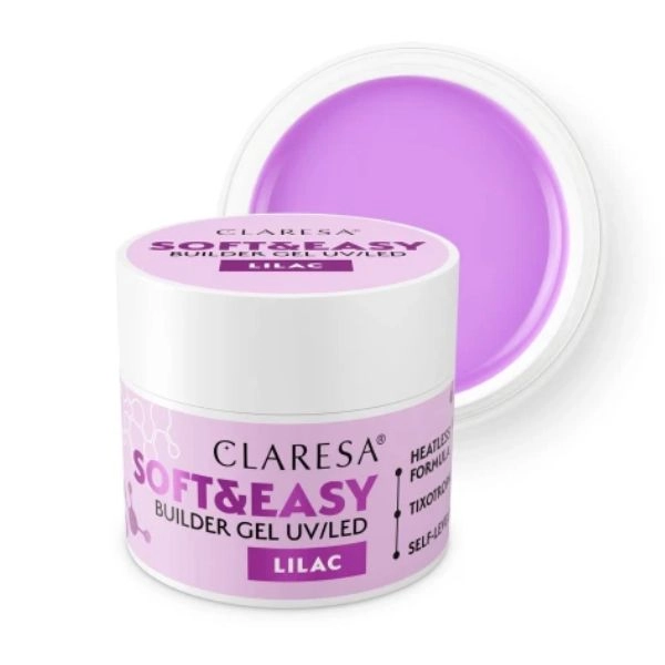 Claresa SOFT&EASY UV/LED builder gel - Lilac, 45g