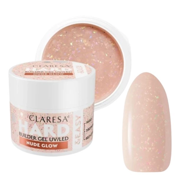 Claresa HARD&EASY UV/LED builder gel - Nude Glow, 45g