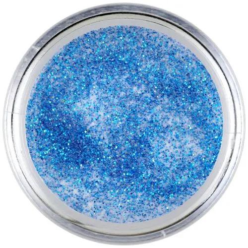 Akrylový prášok s modrými glitrami Inginails 7g - Turquoise Shimmer