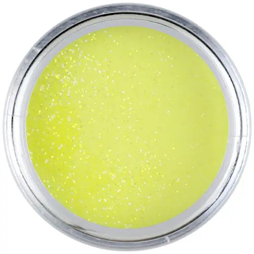 Yellow Glitter - žltý akrylový prášok na nechty Inginails 7g