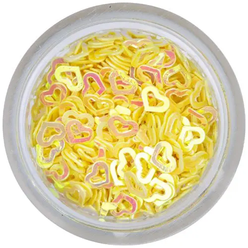 Nechtové ozdoby - žlté srdiečka