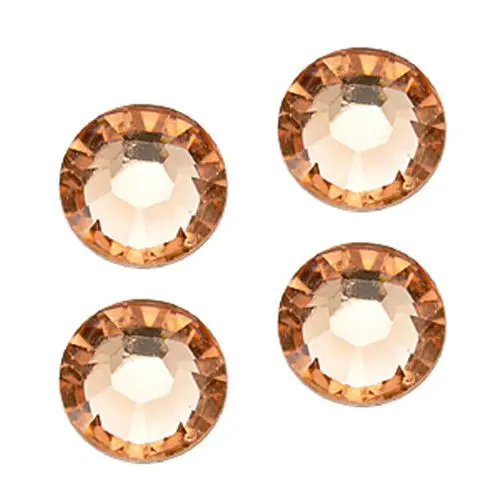 Kamienky guľaté 2mm - champagne 50ks