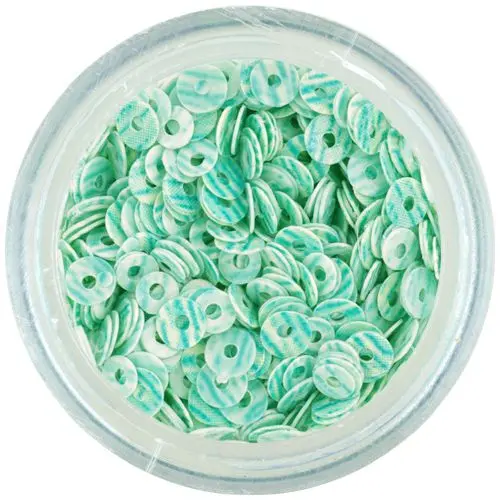 Svetlomodré flitre CD s modrými pásikmi