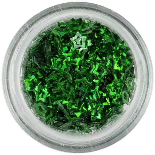 Flitre - hviezdičky obrysové, tmavozelené