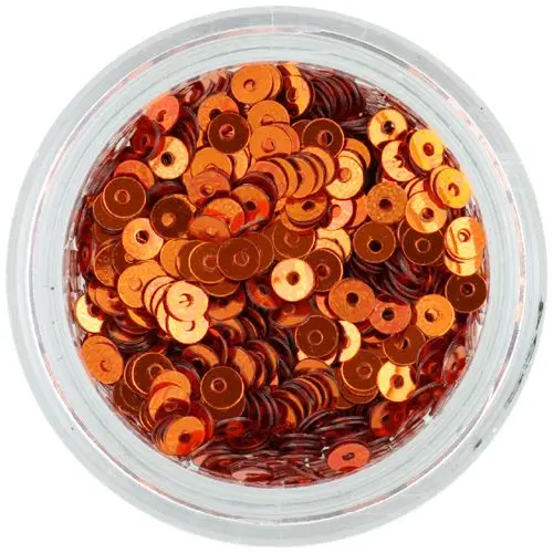 Ozdoby na nechty - bronzové flitre CD