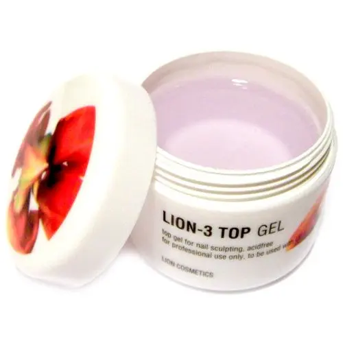 Vrchný UV gél Lion Cosmetics - 0-3 Top gel 40ml