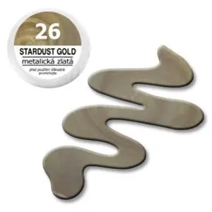 Farebný UV gél na nechty – EBD 26 Stardust Gold 5g