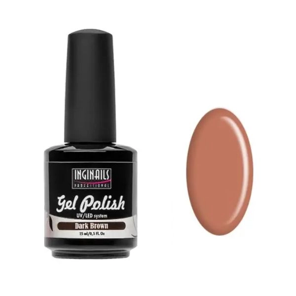 UV gélový lak Inginails Professional 15ml - Dark Brown