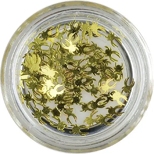 Kovové ozdoby na nechty - pavúky