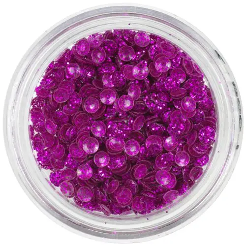 Tmavoružové 3D mušle, trblietavé