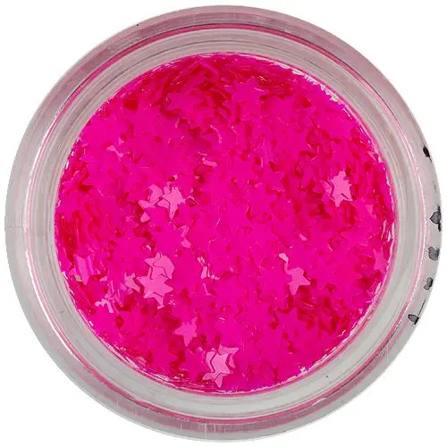Neónovo ružové hviezdičky