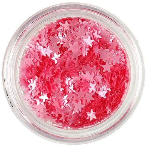 Ozdobné hviezdičky - perleťovo lososové